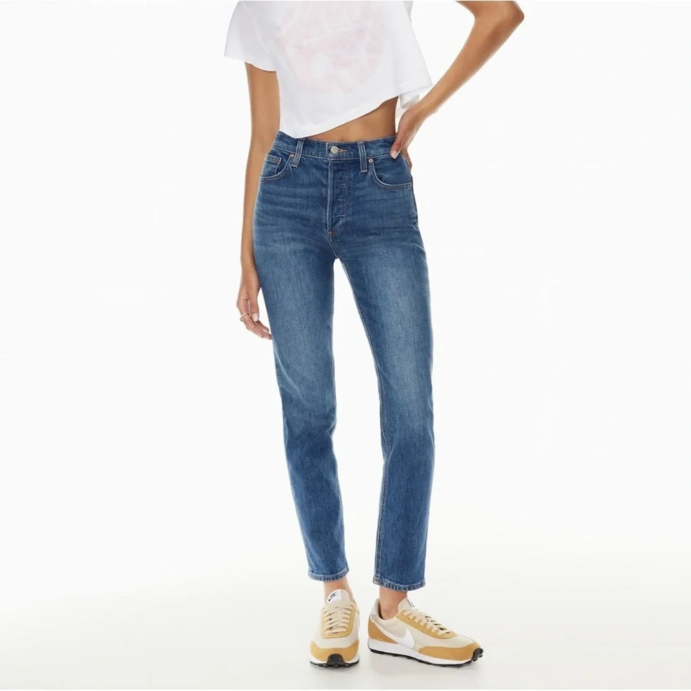 Aritzia Denim Forum The Yoko High Rise Slim Jean - Picture 1 of 7
